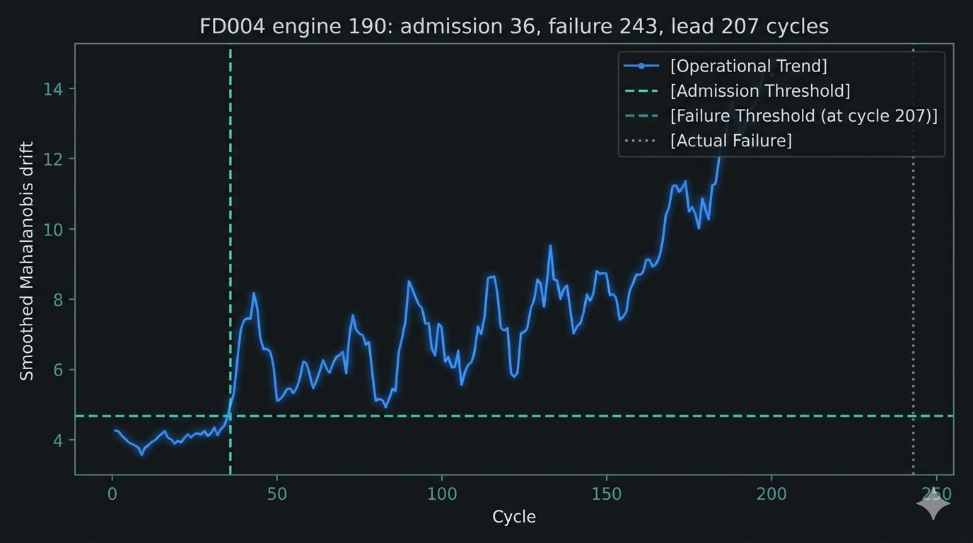Representative drift detection output